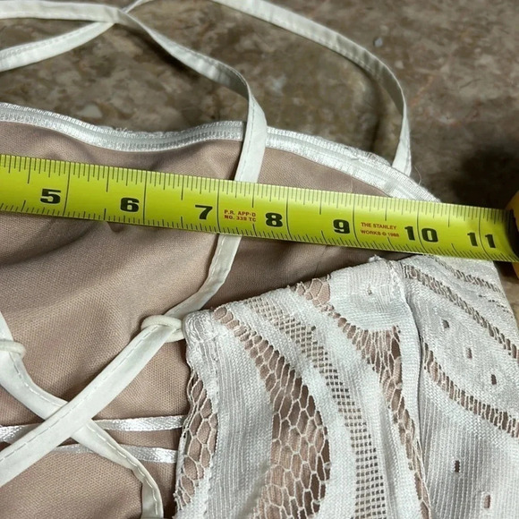 Anthropologie White Strapless Dress - Picture 12 of 16